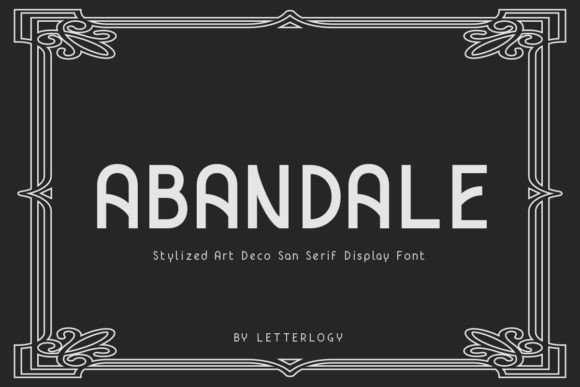 Abandale Font: Art Deco Style for Modern Web Layouts