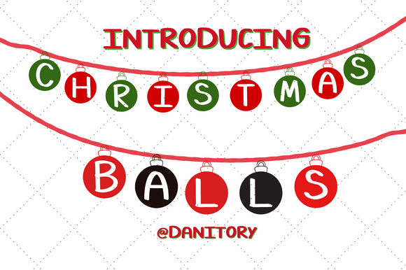 Christmas Balls Font: Festive Branding for Small Business