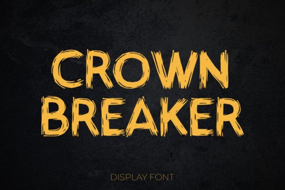Crown Breaker Font: Authentic Dry Ink for Editorial Design