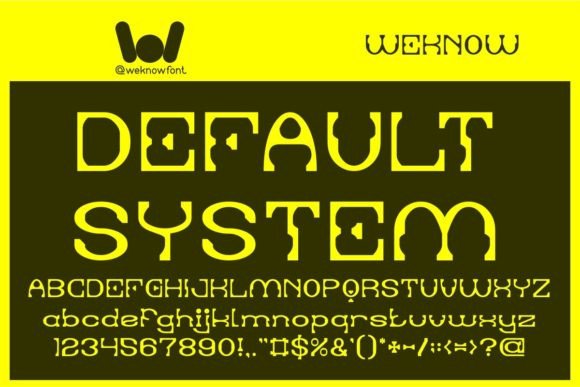 Default System Font: A Techno Typeface for Modern Branding