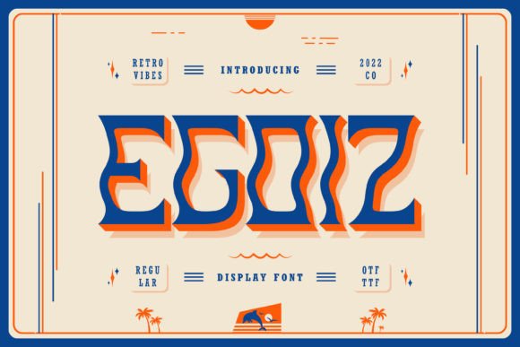 Egoiz Font: Whimsical Display Typography for Web Design