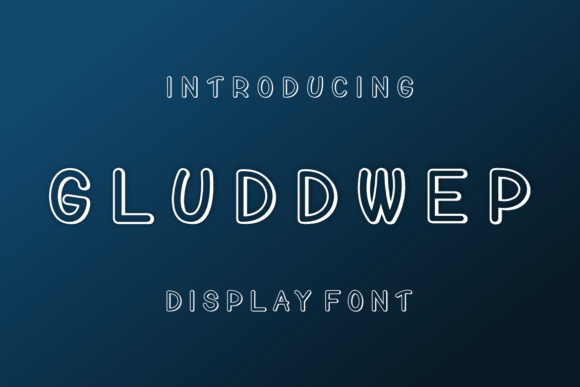 Gluddwep Font Review: Quirky Display Type for Crafty Brands