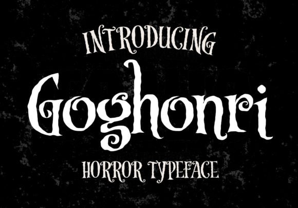 Goghonri Font: A Rough Display Typeface for Web Design