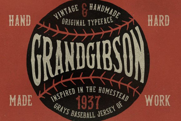Grand Gibson Font: A Vintage Display Typeface for Editorial Design
