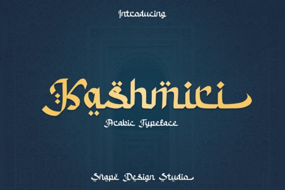 Kashmiri Font: Elegant Display Type for Handmade Crafts