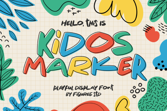 Kidos Marker Font: A Playful Display Typeface for Editorial Design