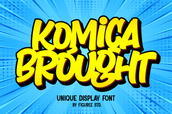 Komica Brought Font Review: A Comic Display Typeface for Playful Branding