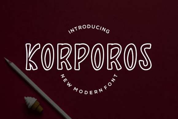 Korporos: A Designer’s Take on This Display Font