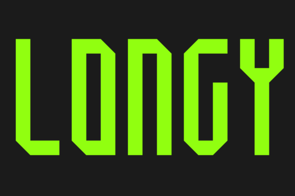 Longy Font: Geometric Display Type for Editorial Design