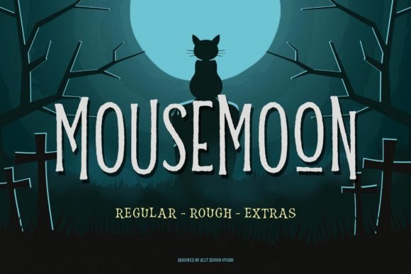 Mousemoon Font: A Horror Typeface for Web Design