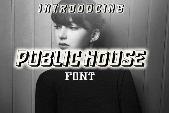 Public House Font: A Bold Display Typeface for Editorial Design