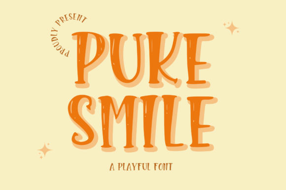 Puke Smile Font: A Display Typeface for Fun Campaigns