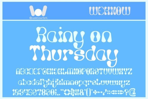 Rainy Day on Thursday Font: A Retro Display Typeface for Branding