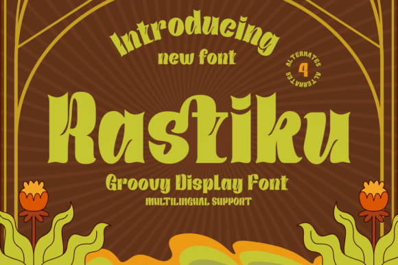Rastiku Font: A Retro Display Typeface for Bold Branding