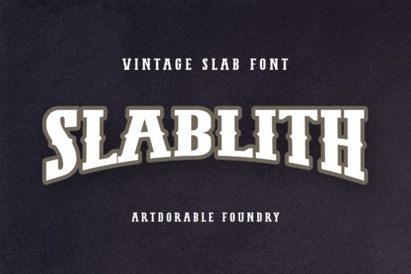 Slablith Font: A Vintage Display Typeface for Branding