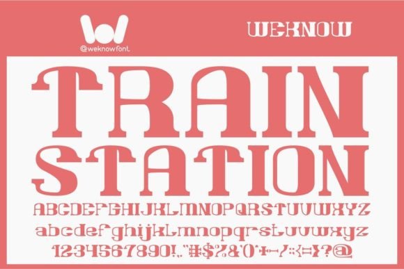 Train Station Font Review: A Versatile Sans Serif Display Typeface